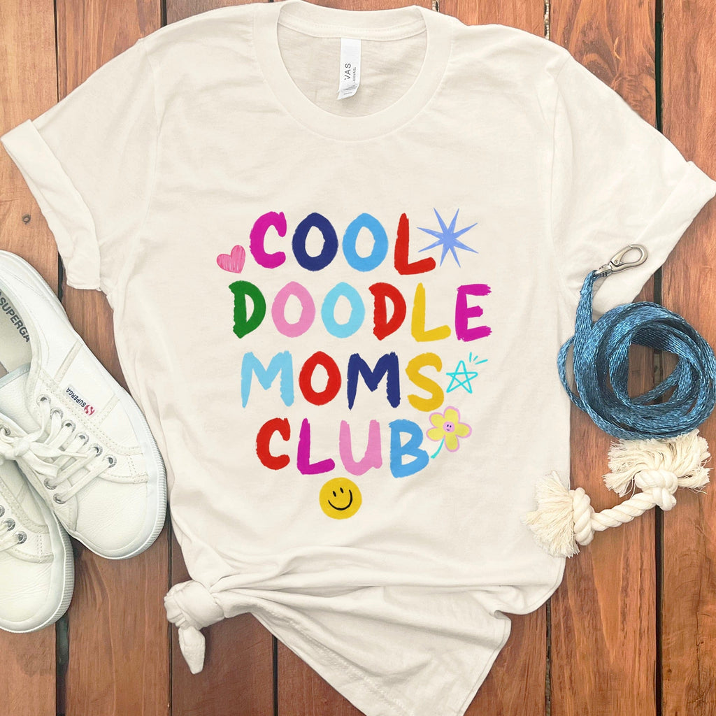 Cool Doodle Club T-Shirt in Natural / S by Puppy Jo