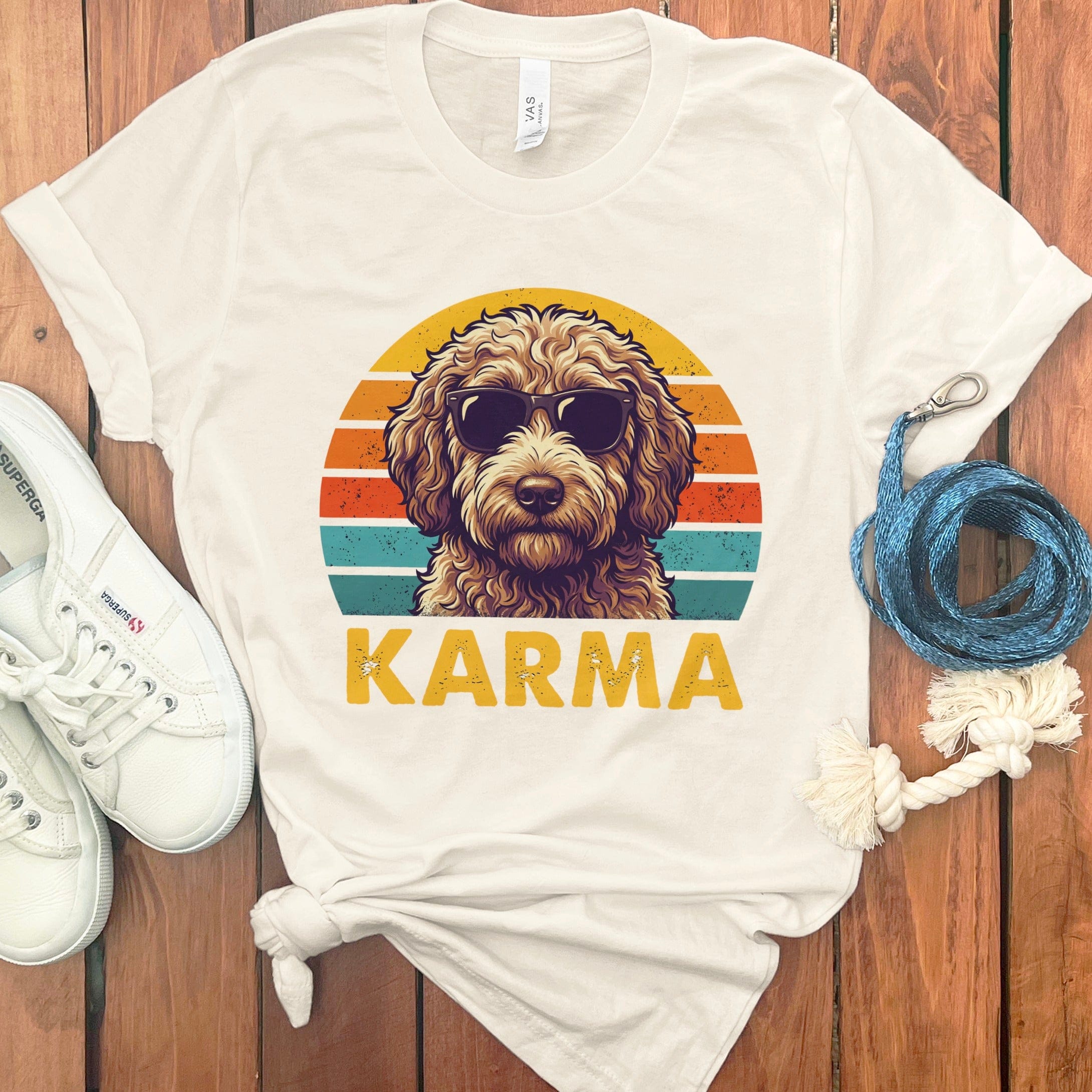 Cool Karma Doodle Dog T-Shirt in Natural / S by Puppy Jo