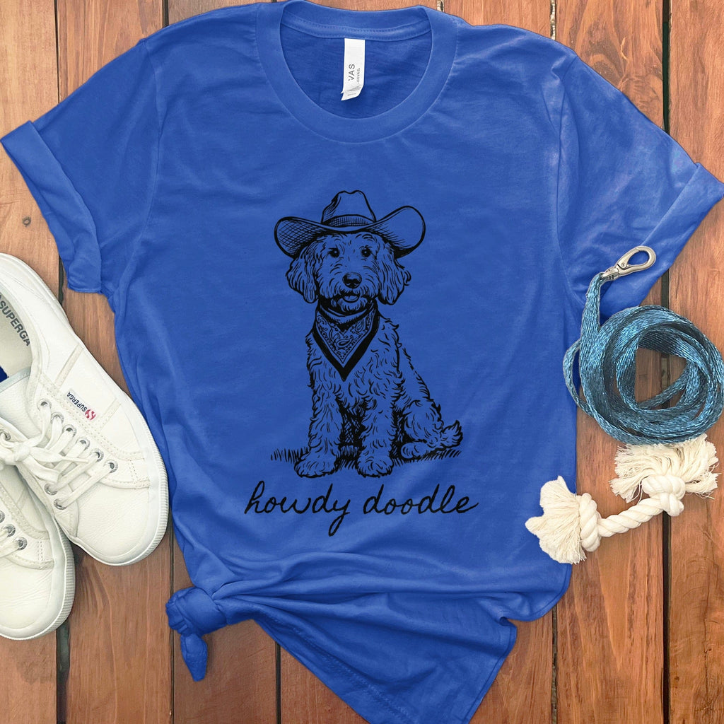 Country Howdy Doodle T-Shirt in True Royal / S by Puppy Jo