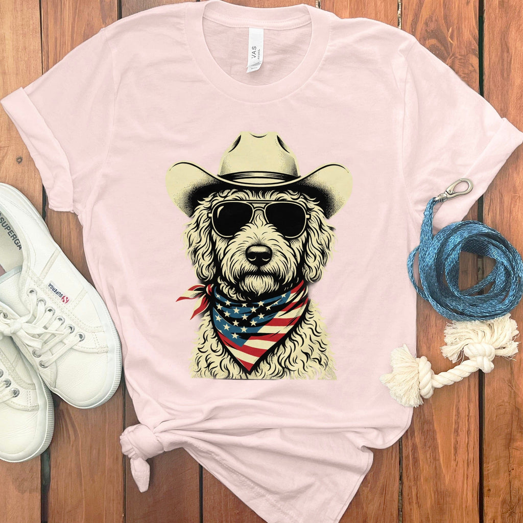 Cowboy Spirit Doodle T-Shirt in Soft Pink / S by Puppy Jo