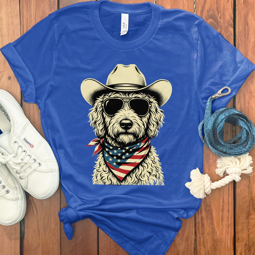 Cowboy Spirit Doodle T-Shirt in True Royal / S by Puppy Jo