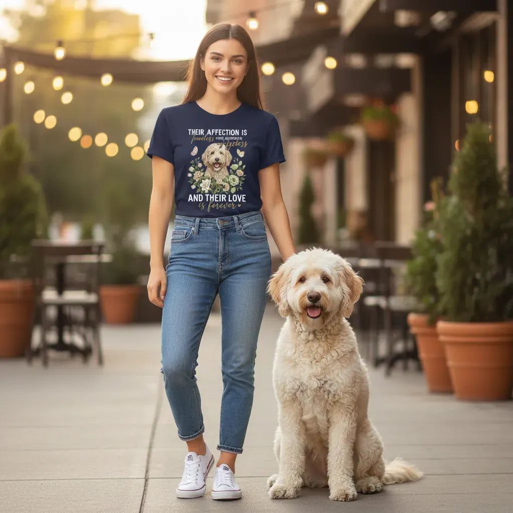 Cream Doodle Affection T-Shirt in by Puppy Jo