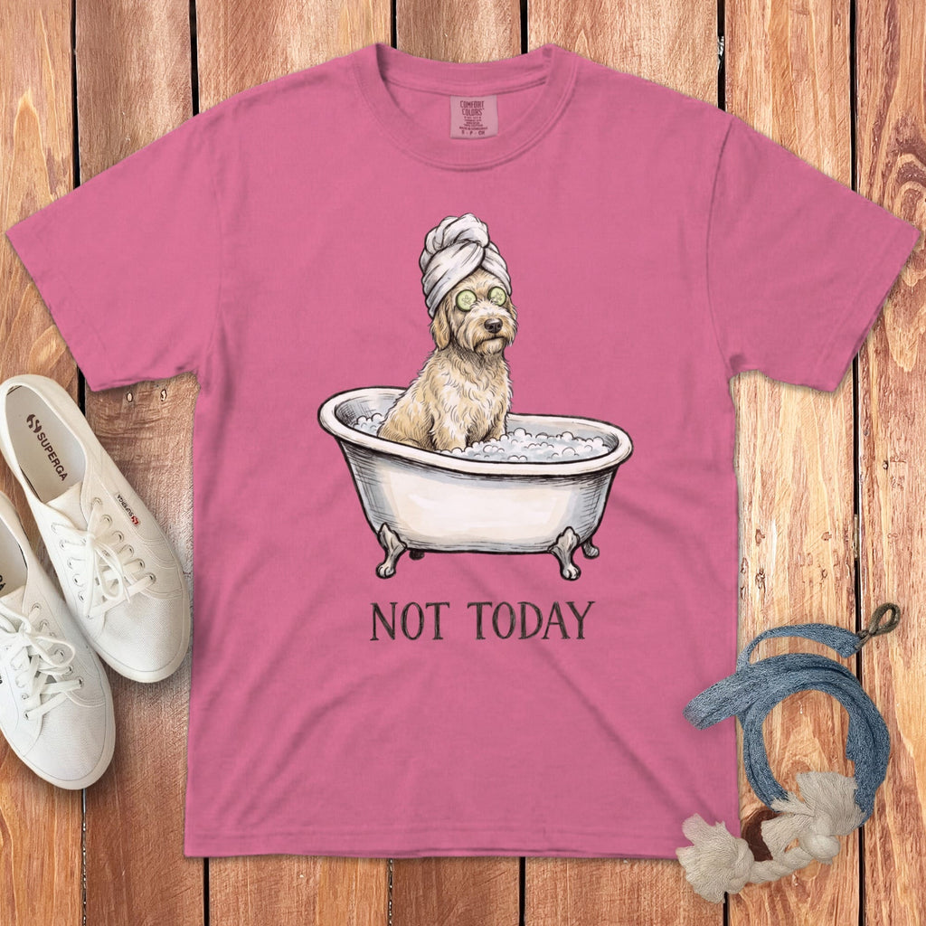 Cream Doodle Bath Signature T-Shirt in Crunchberry / M by Puppy Jo