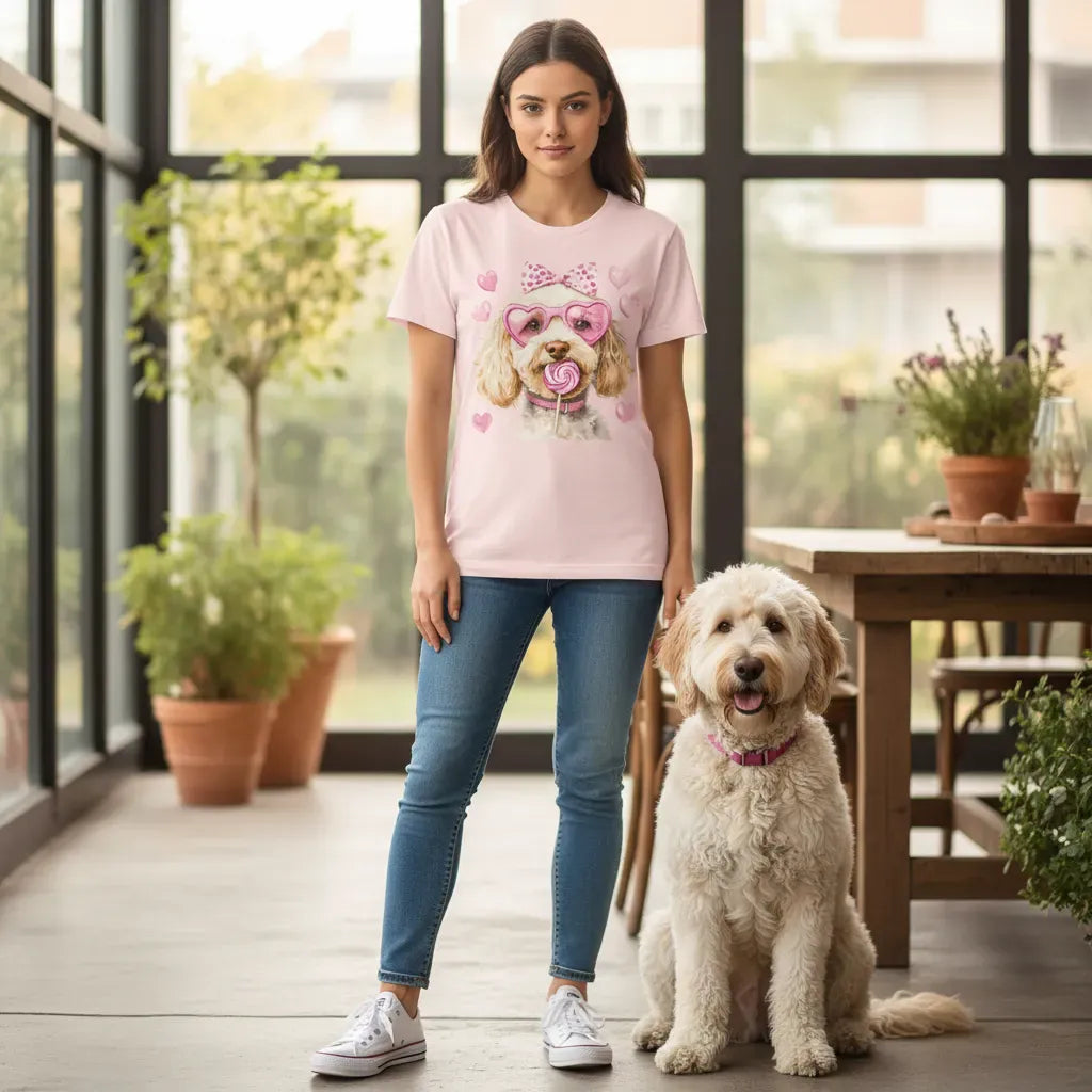 Cream Doodle Coquette T-Shirt in by Puppy Jo