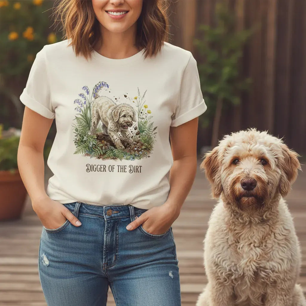 Cream Doodle Dirt T-Shirt in by Puppy Jo