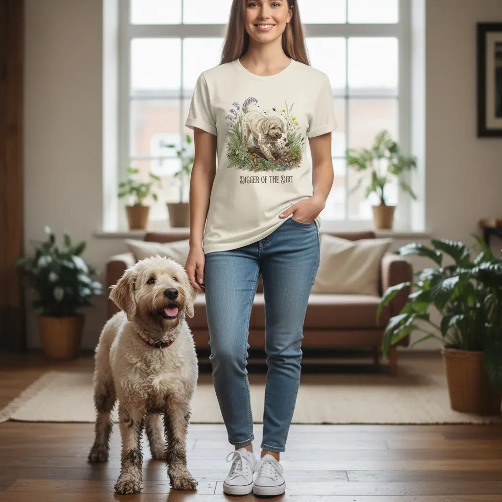 Cream Doodle Dirt T-Shirt in by Puppy Jo