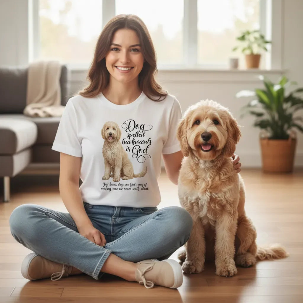 Cream Doodle God T-Shirt in by Puppy Jo