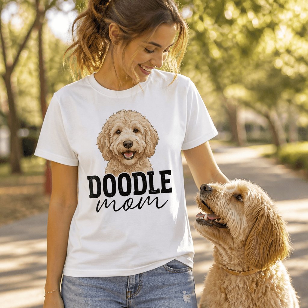 Cream Doodle Mom T-Shirt in by Puppy Jo