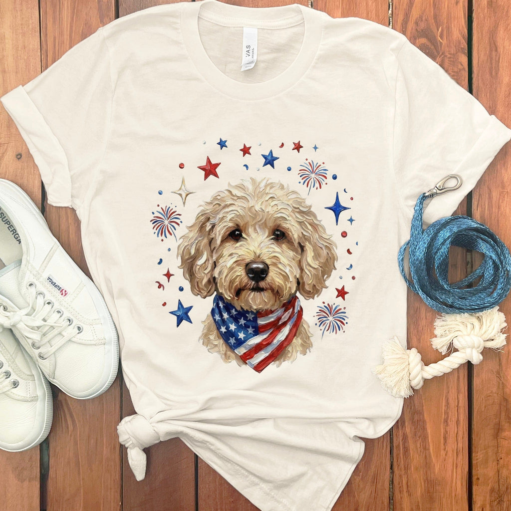 Cream Doodle Spirit T-Shirt in Natural / S by Puppy Jo