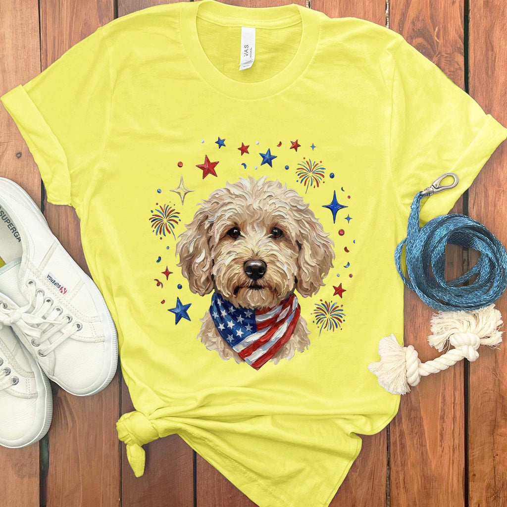 Cream Doodle Spirit T-Shirt in Yellow / S by Puppy Jo
