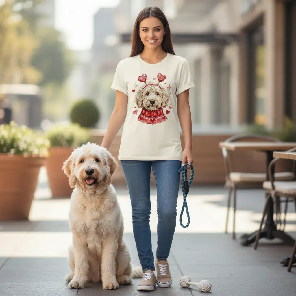 Cream Doodle Valentine T-Shirt in by Puppy Jo