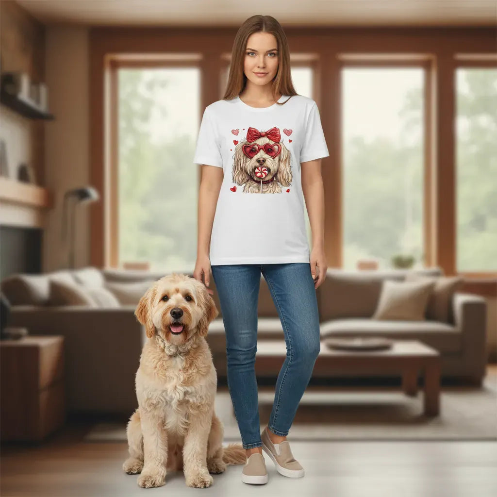 Cream Labradoodle Coquette T-Shirt in by Puppy Jo