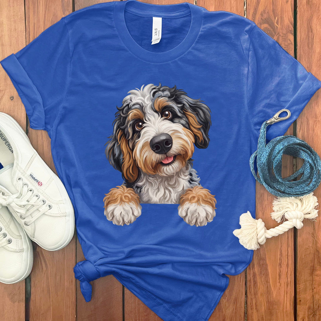 Curious Aussiedoodle T-Shirt in True Royal / S by Puppy Jo