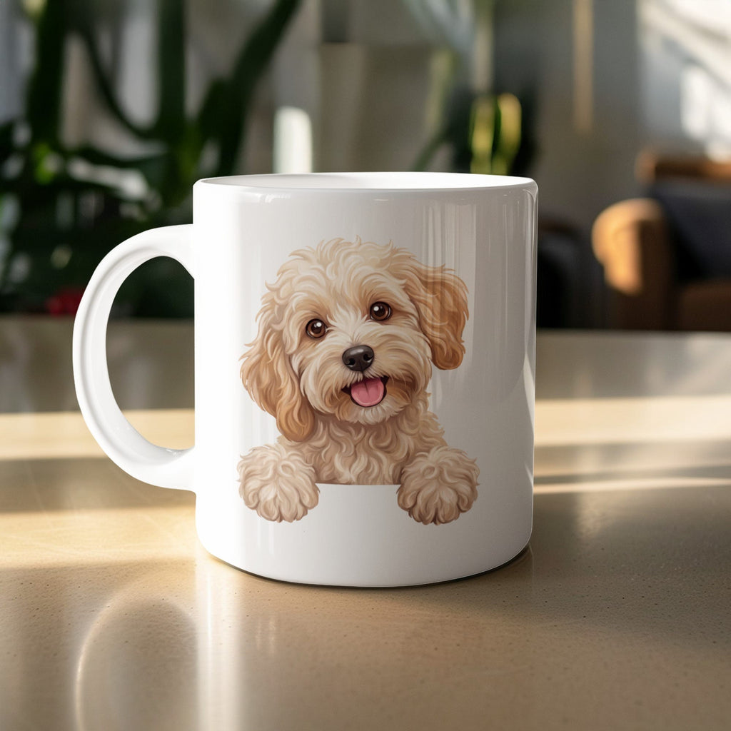 Curious Maltipoo Mug in 11oz by MyDesigns