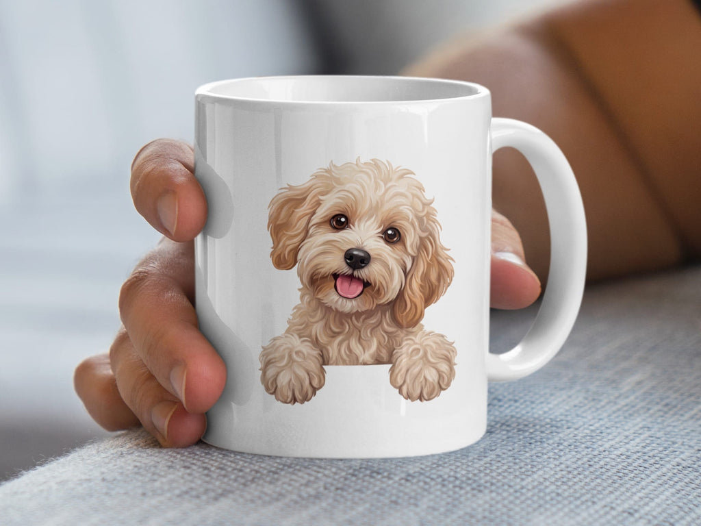 Curious Maltipoo Mug in by MyDesigns