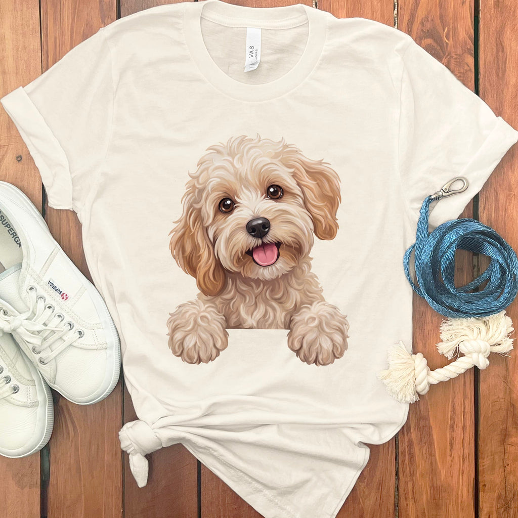 Curious Maltipoo T-Shirt in Natural / S by Puppy Jo