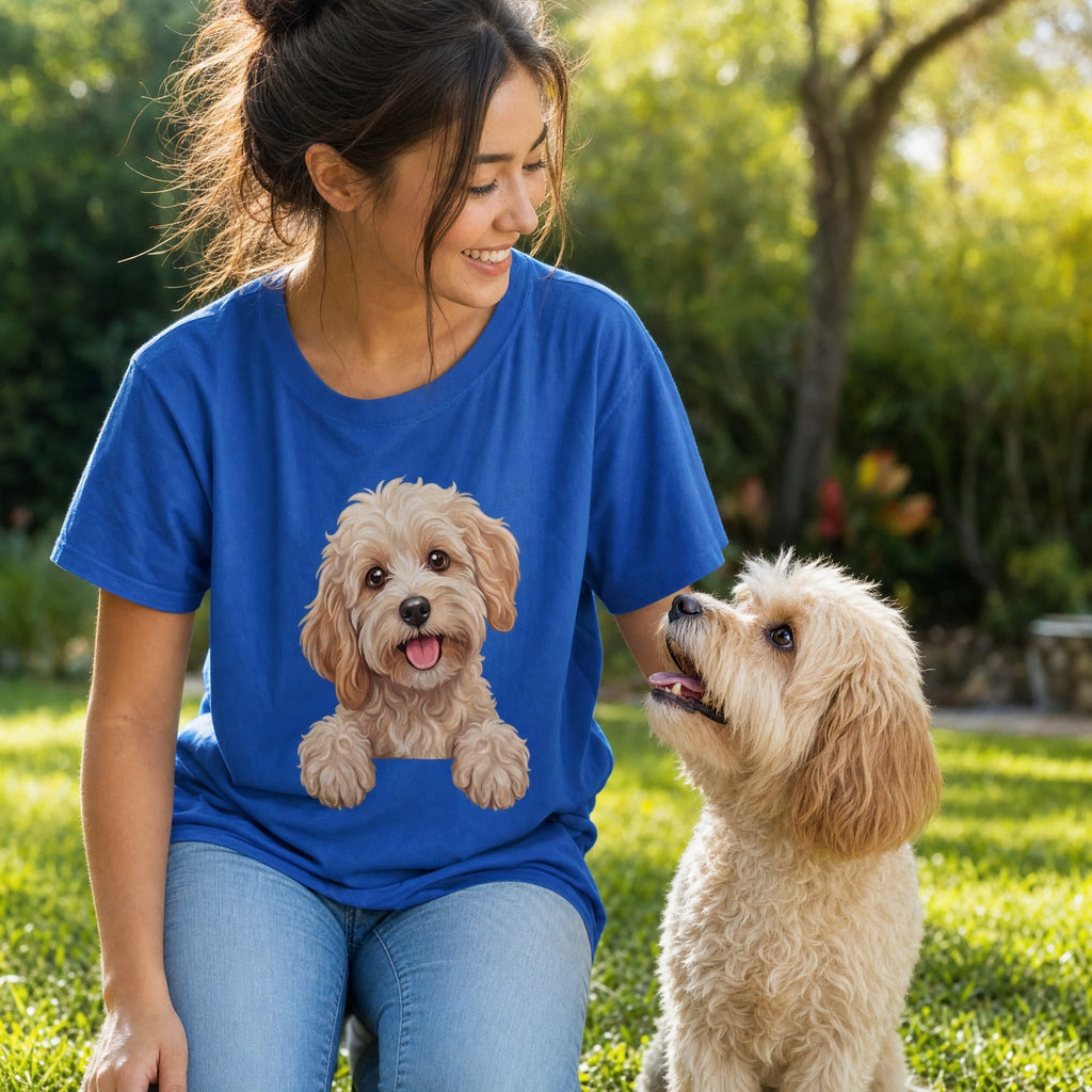 Curious Maltipoo T-Shirt in by Puppy Jo