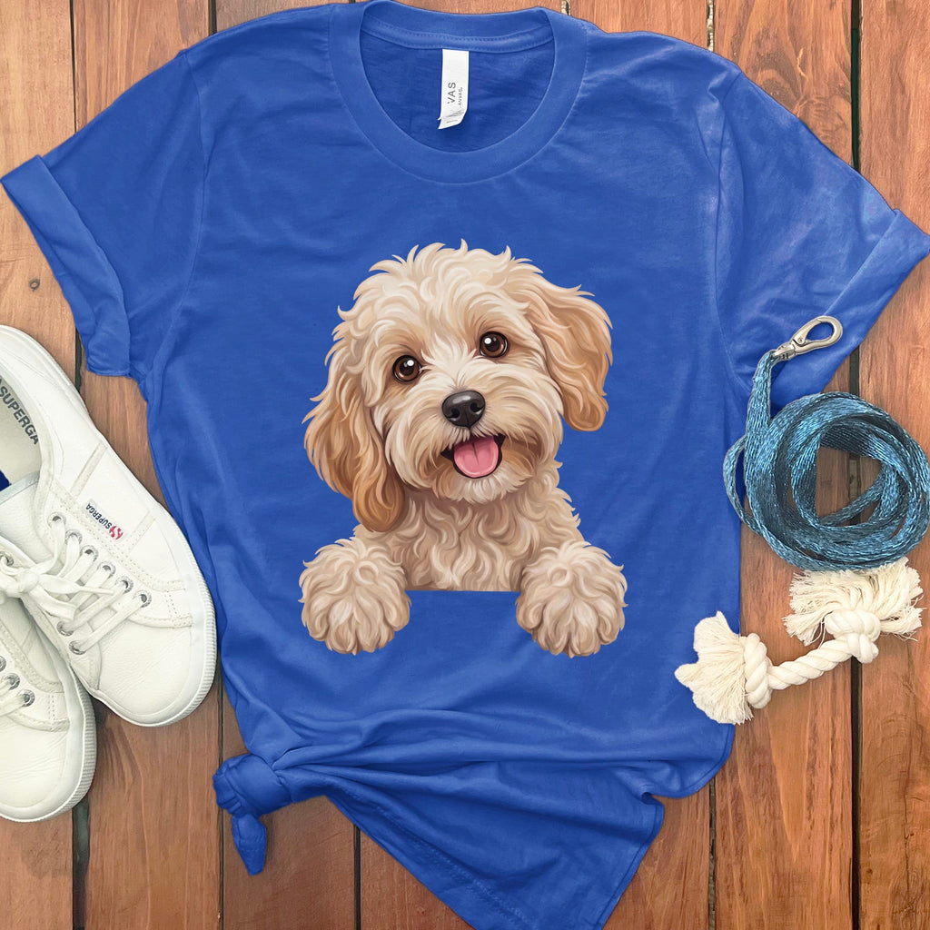 Curious Maltipoo T-Shirt in True Royal / S by Puppy Jo