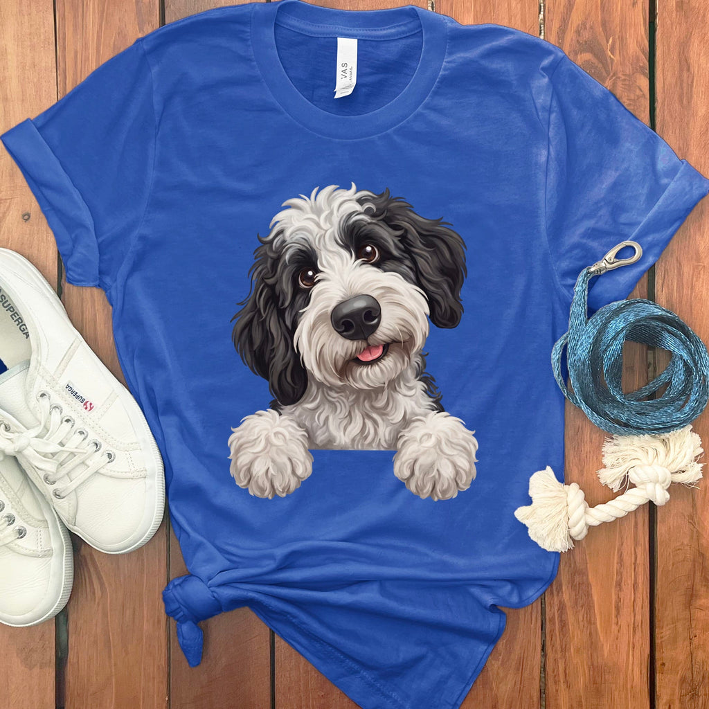 Curious Sheepadoodle T-Shirt in True Royal / S by Puppy Jo