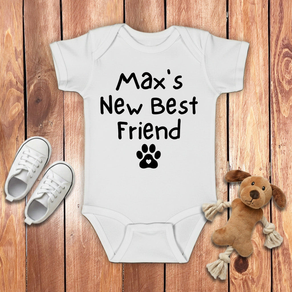 Custom Baby's Best Friend Bodysuit in by Puppy Jo