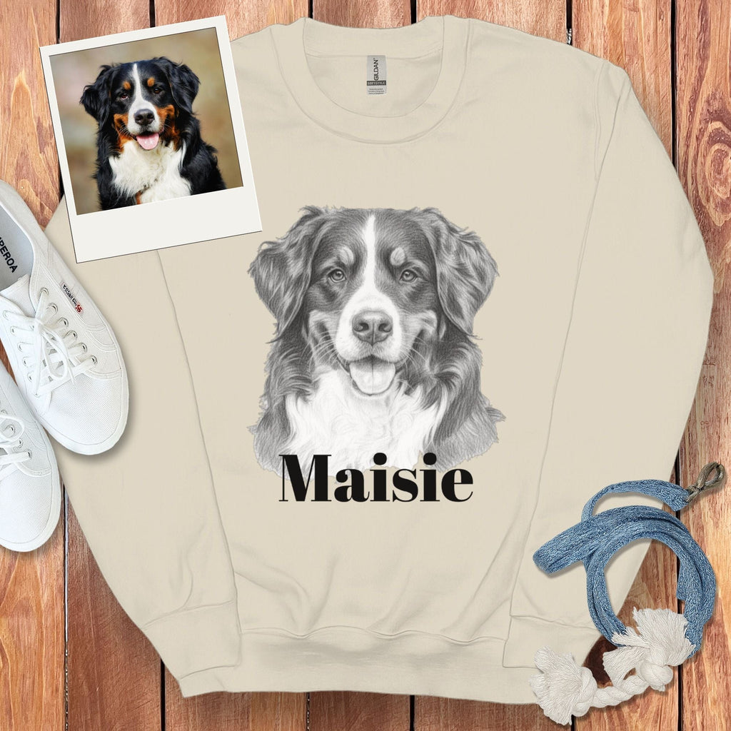 Custom Doodle Photo Pet Sweatshirt in by Puppy Jo