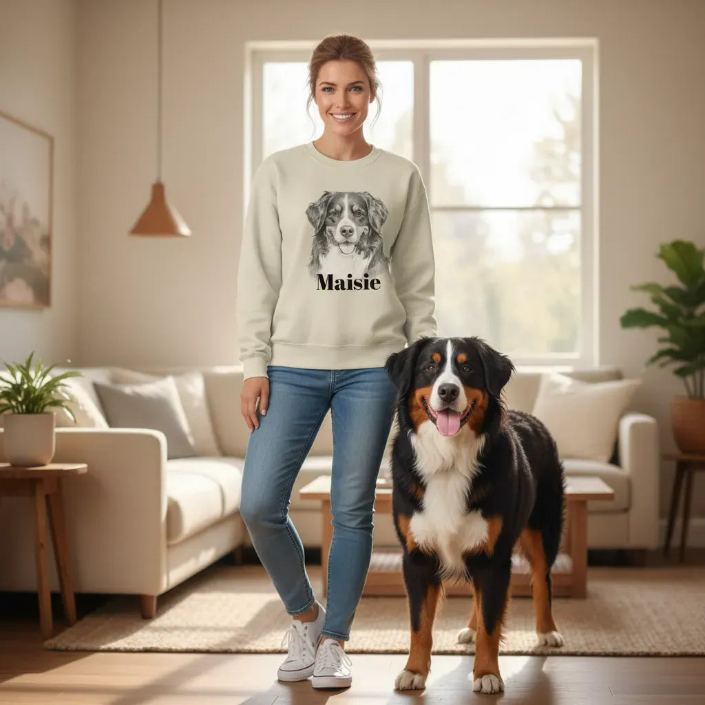 Custom Doodle Photo Pet Sweatshirt in by Puppy Jo