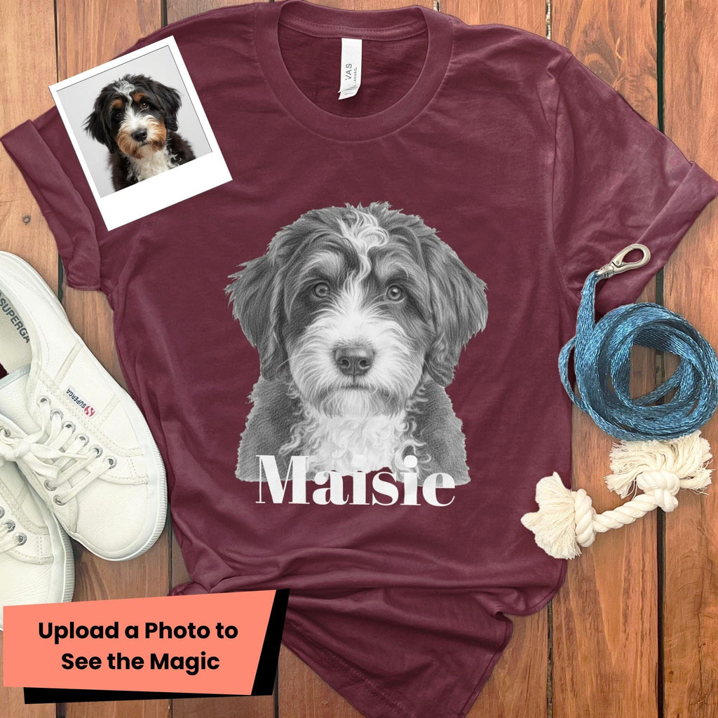 Custom Doodle Photo T-Shirt in by Puppy Jo
