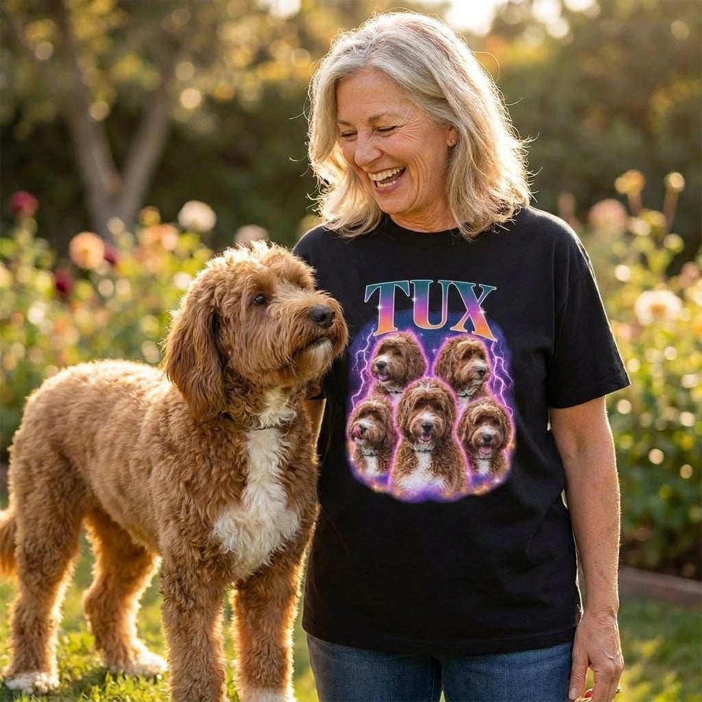 Custom from Photo Bootleg Signature T-Shirt