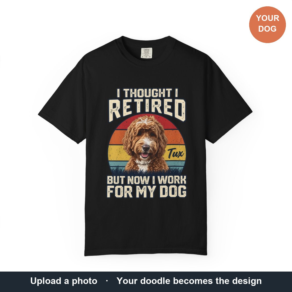 Upload a photo, Your doodle becomes the design