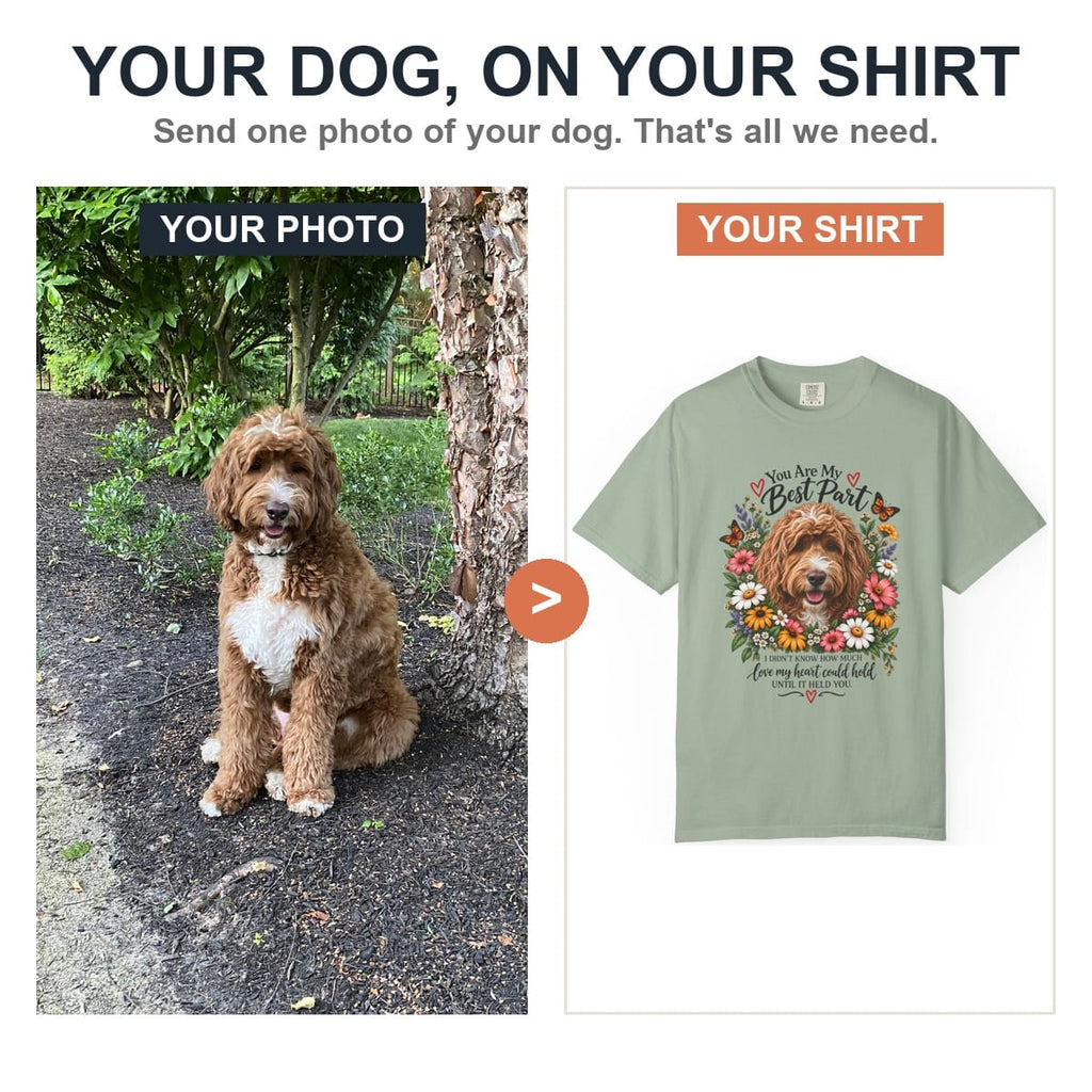 Custom Sentimental Dog Lover Signature T-Shirt in by AnywherePOD