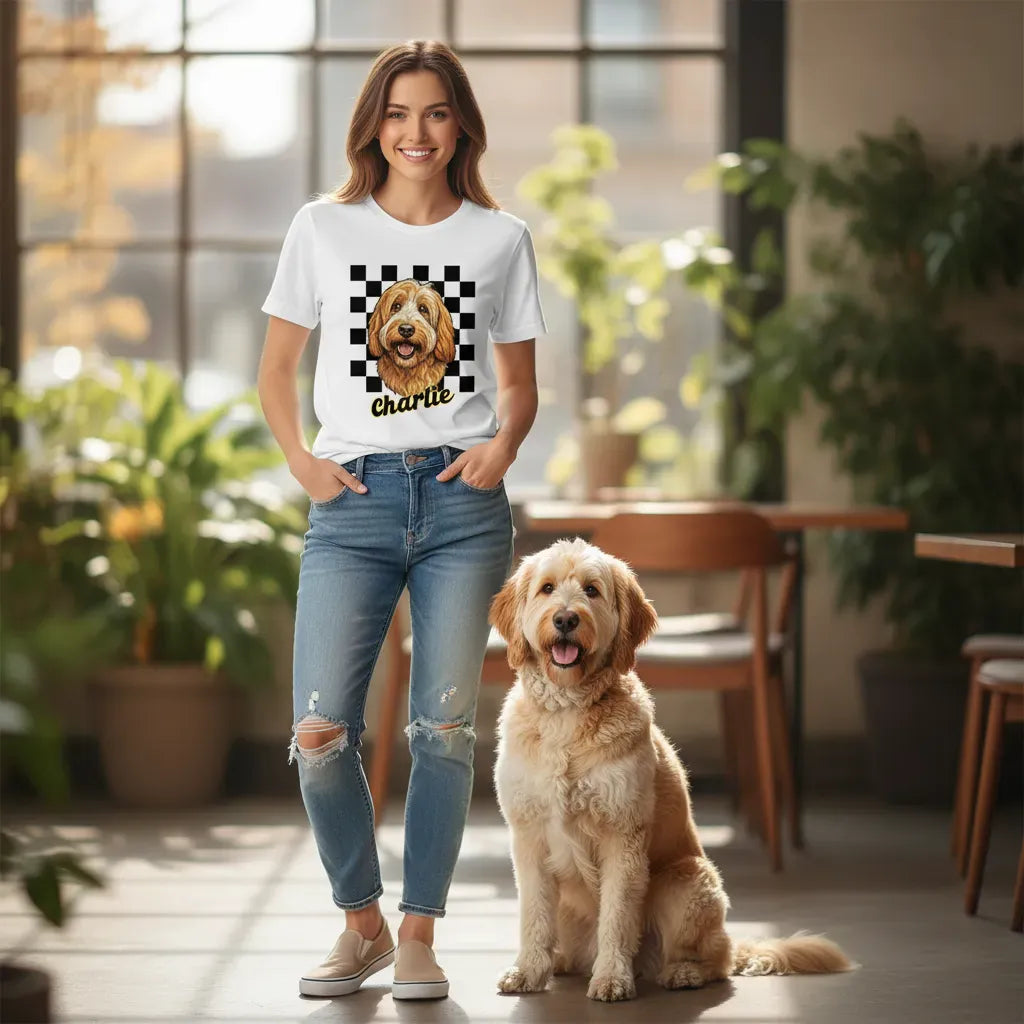 Custom Vintage Dog T-Shirt in by Puppy Jo