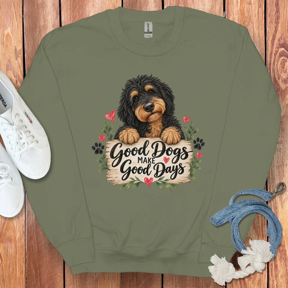 Phantom Goldendoodle Good Days Sweatshirt