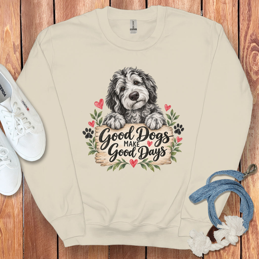 Merle Goldendoodle Good Days Sweatshirt