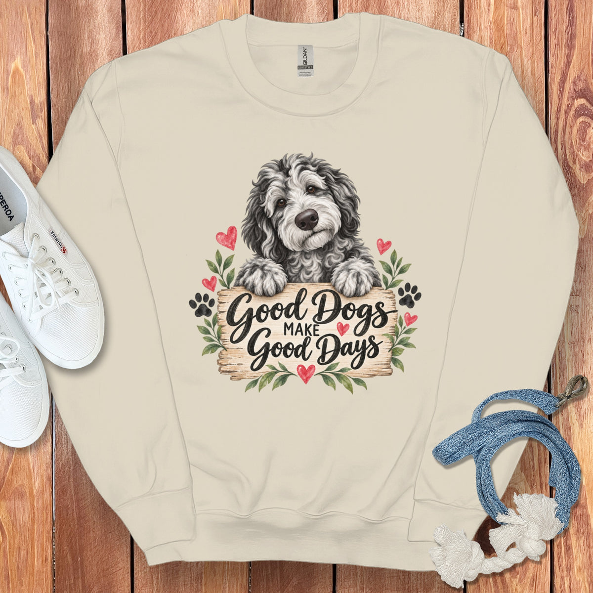 Merle Goldendoodle Good Days Sweatshirt