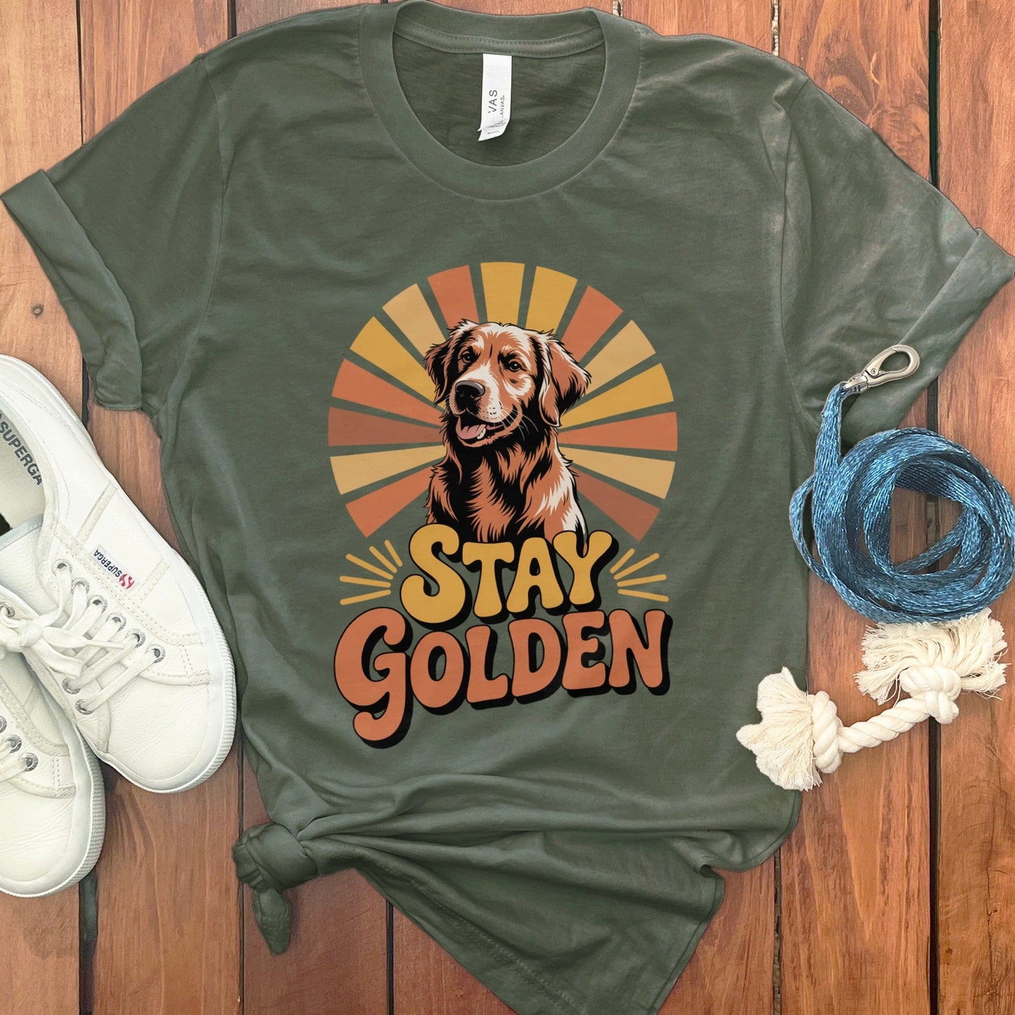 Stay Golden Graphic Dog Lover T-Shirt product type
