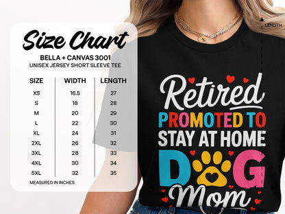 Retired Promoted Stay At Home Dog Mom Shirt product type