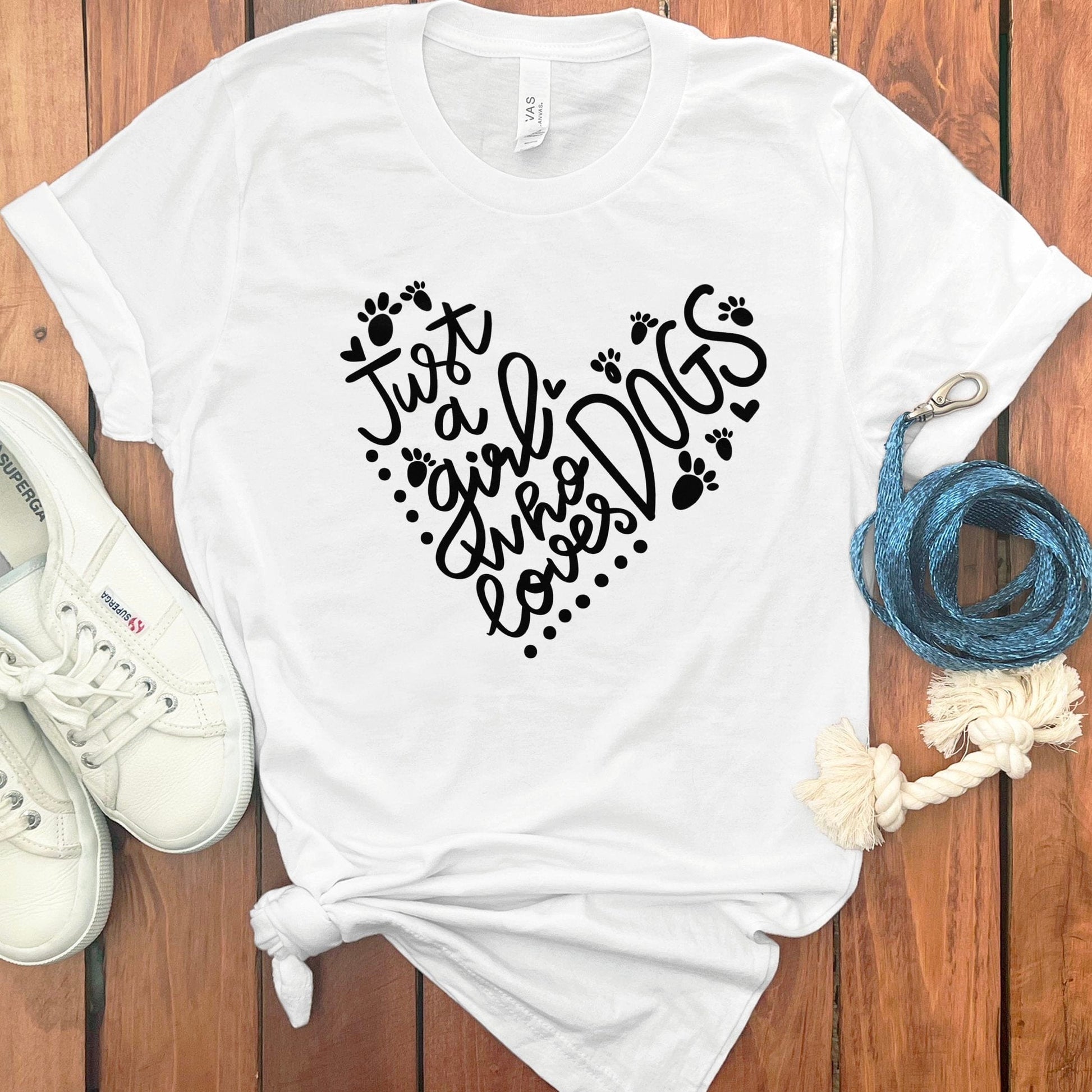Just A Girl Who Loves Dogs Graphic T-Shirt product type
