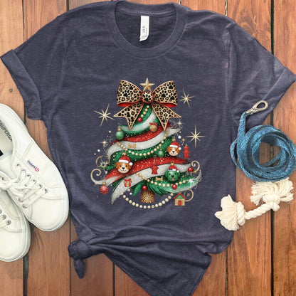 Christmas Tree Design with Puppies T-Shirt product type