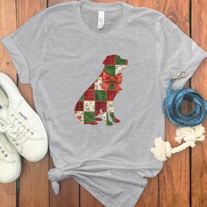 Christmas Patchwork Dog Graphic Casual T-shirt product