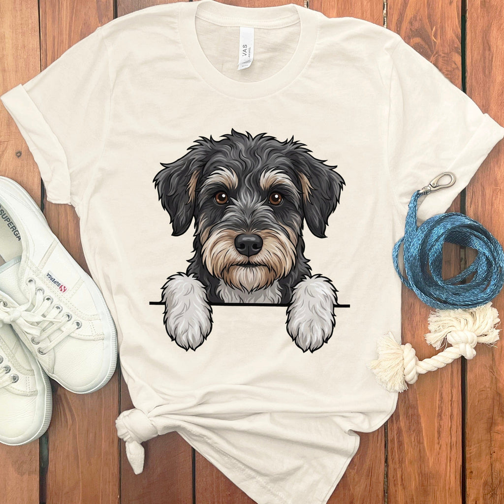 Adorable Dog Illustration T-Shirt Casual Wear Gift