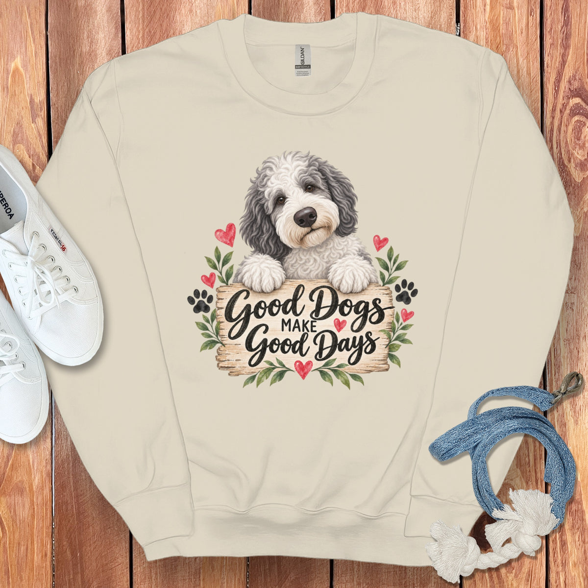 Sheepadoodle Good Days Sweatshirt