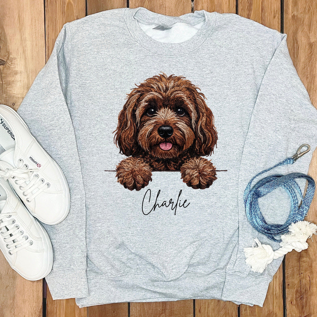 Personalized Dog Print Sweater Featuring Adorable Pet