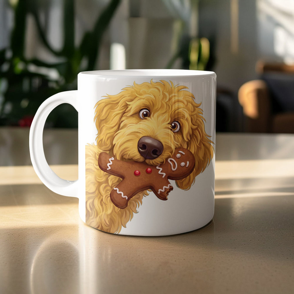 Golden Goldendoodle Cookie Thief Mug in by Puppy Jo