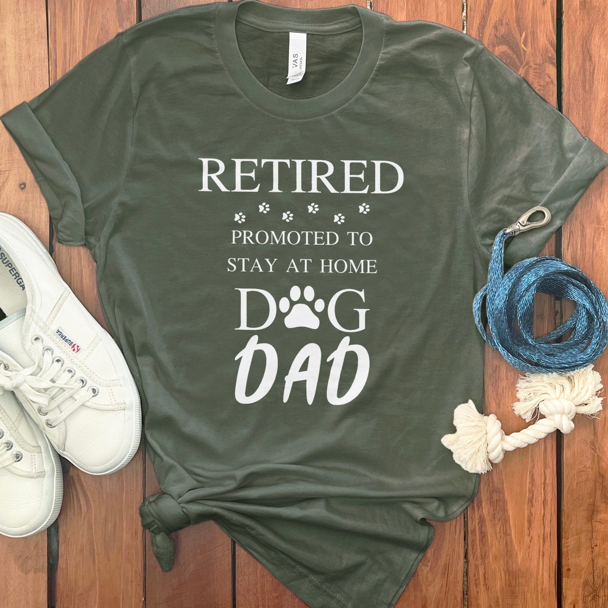 Retired Promoted To Stay At Home Dog Dad shirt product type