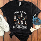 Just a Girl Who Loves Bernedoodles Shirt Product
