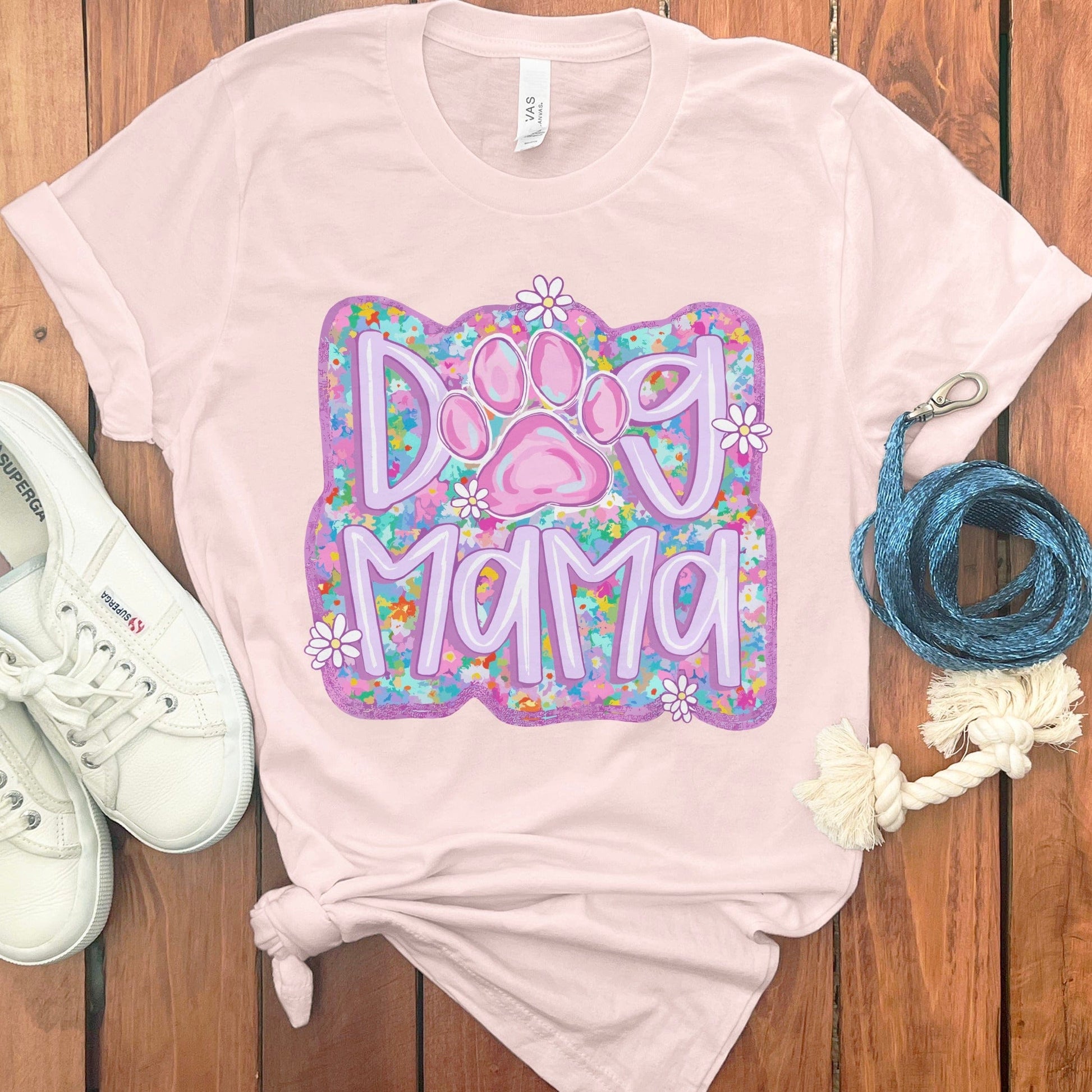 Cute Dog Mama Graphic Tee Casual Wear Fashion product type