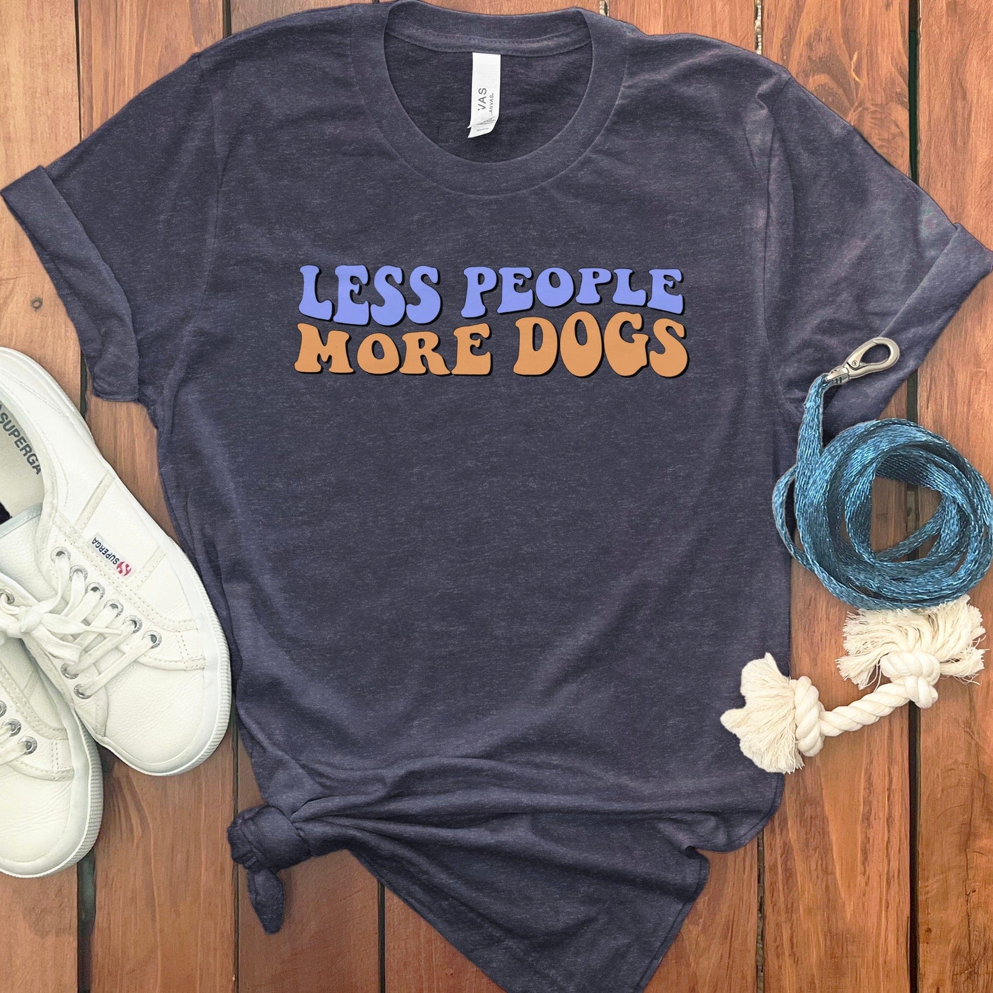 Less People More Dogs Statement T-Shirt product type