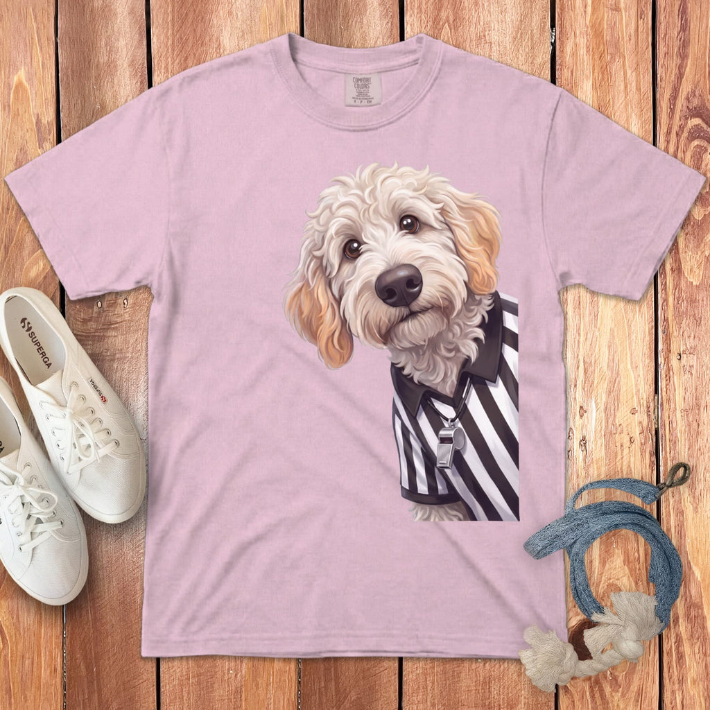 Maltipoo Football Referee Signature T-Shirt in Blossom / S by Puppy Jo
