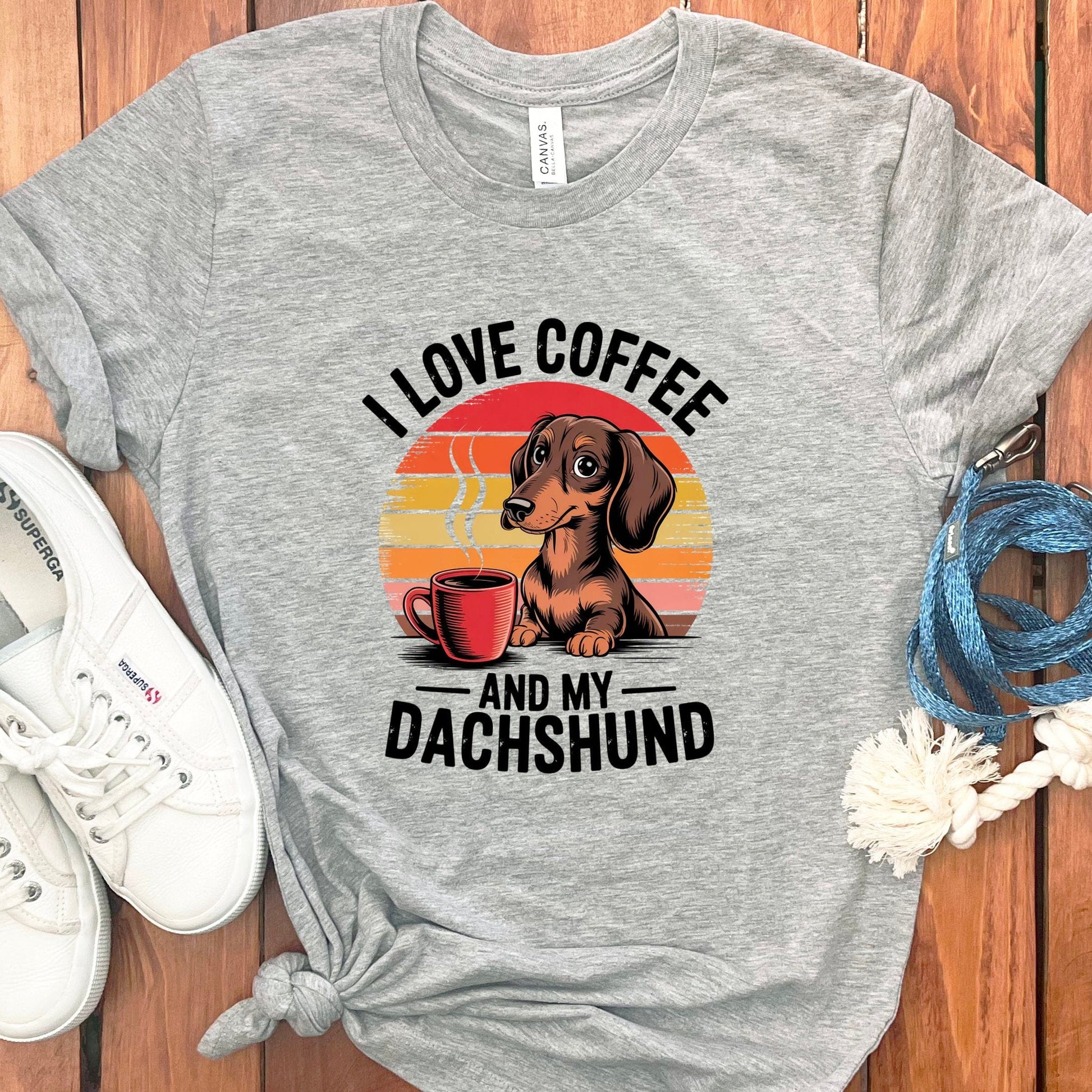 I Love Coffee and My Dachshund T-Shirt product type