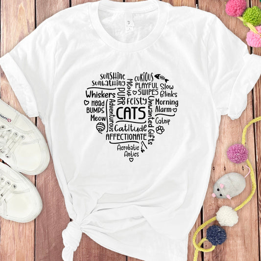 Cute Playful Curiosity Cats Short Sleeve T-Shirt product